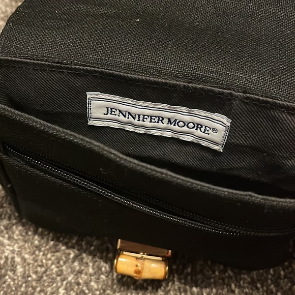 Jennifer Moore Canvas Bamboo Handled mini bag - Picture 4 of 8